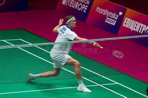 The Badminton Match The 2020 European Championships Editorial Stock