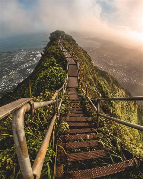 Haiku Stairs Aka The Stairway To Heaven Hawaii Photograph By