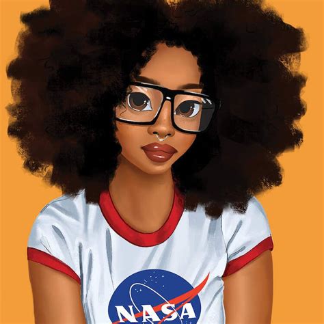 Nerd Girl Art Print By Princess Karibo Icanvas Black Girl Art
