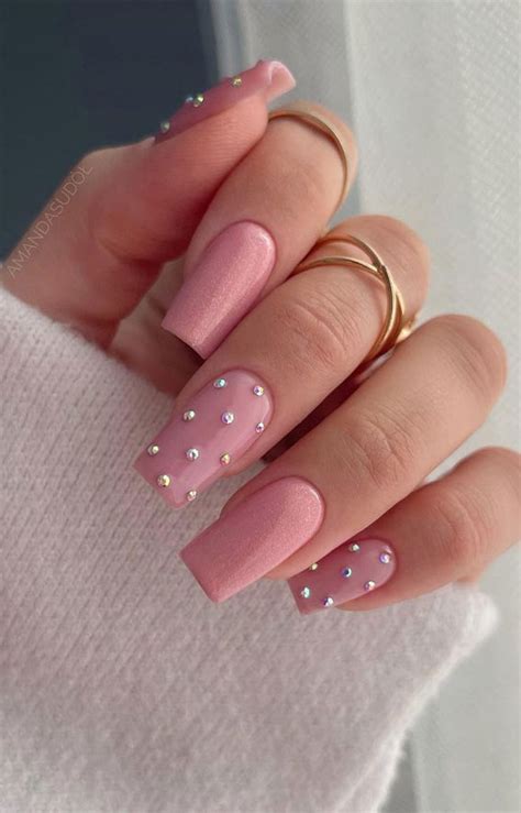 the 40 cutest nail art designs for all age mix n match nail art with rhinestones