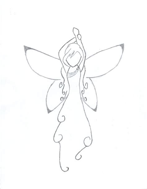 Cute Fairy By A Mccartney On Deviantart Fairy Drawings Easy Drawings