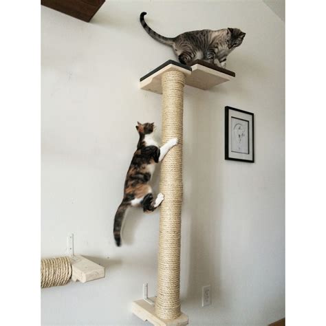 Shop Cat Climbing Sisal Pole 4 Foot Tall Handcrafted Sisal And Wood