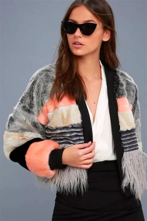 Shopping Guides And Seasonal Product Trends Faux Fur Cropped Jacket