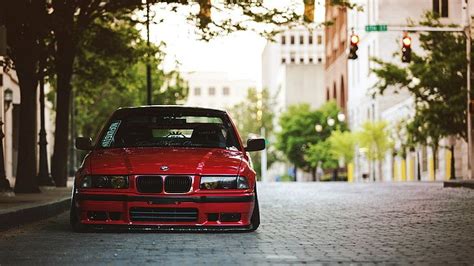 Car BMW Tuning BMW E36 Red Cars Mode Of Transportation HD