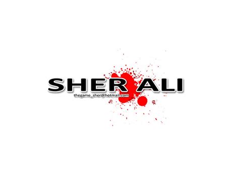 Sher Ali Ali Original Logo Email White Sher Blood Hd Wallpaper