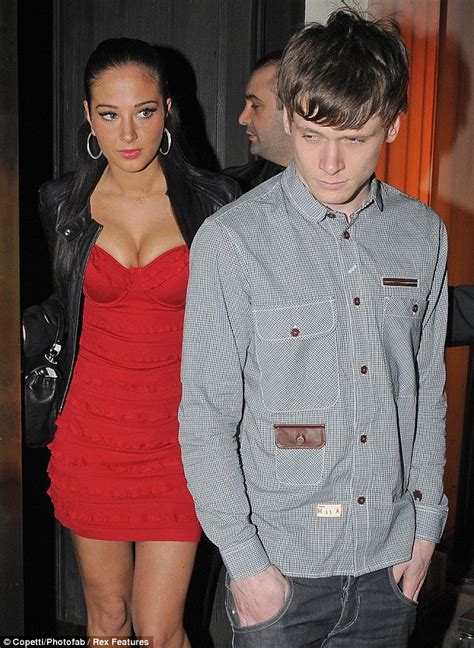 Back To Her Skimpy Best Tulisa Dons Racy Red Dress For Romantic Dinner