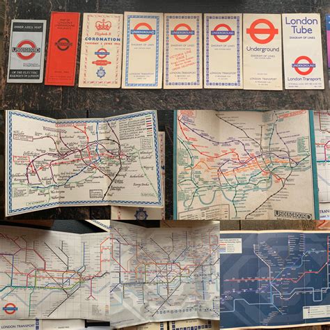 Map My Collection Of Old London Underground Pocket Maps Infographic