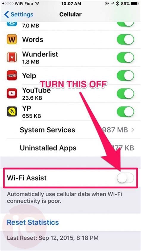 How To Turn Off Ios 9 Wi Fi Assist To Save Your Precious Data Plan