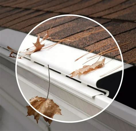 4 Ft X 6 In Gutter Guard Solid White Vinyl Fits 4 5 6 Gutters