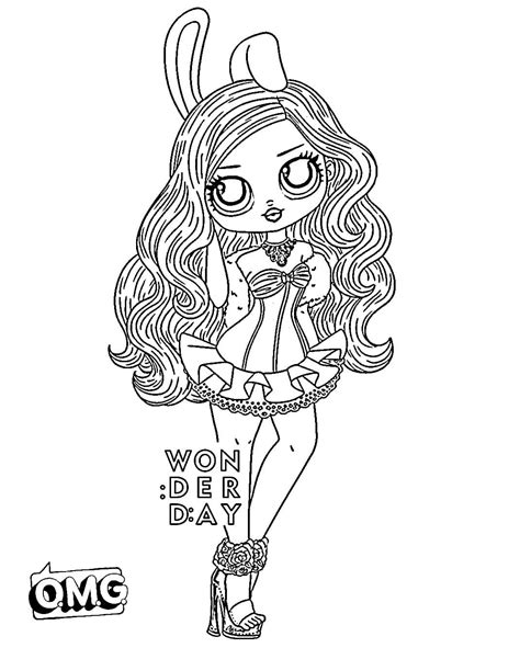 Omg Doll Colouring Pages Coloring Pages