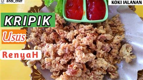 Campur semua bahan kering menjadi satu. RESEP KRIPIK USUS RENYAH ANTI GAGAL - YouTube