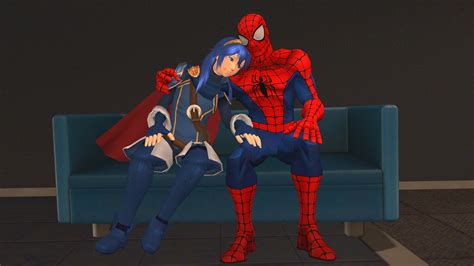 Lucina And Spider Man Alone Time By Kongzillarex619 On Deviantart