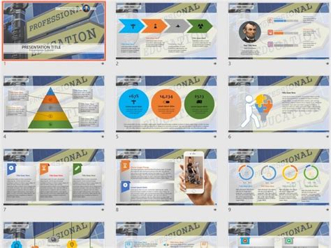 Professional Education Powerpoint Template 85151