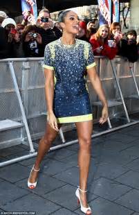 Britains Got Talent 2012 Auditions Alesha Dixon Displays Her Long Bare Legs In The Cold