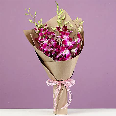 Buysend Royal Purple Orchids Bunch Online Fnp