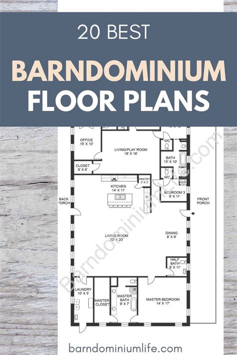 The 25 Best Barndominium Floor Plans
