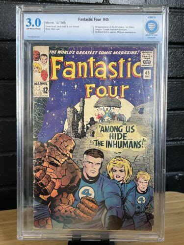 Fantastic Four 45 Marvel 1965 Cbcs 30 Key 1st Appearance Of The