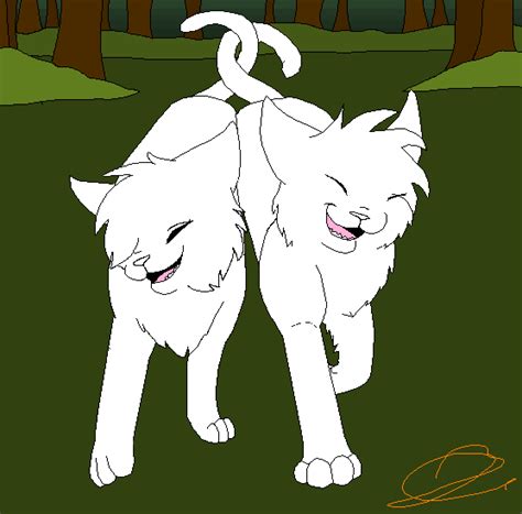 Long haired male medicine cat apprentice. Warriors Cat Couple Lineart by Fire-J on DeviantArt