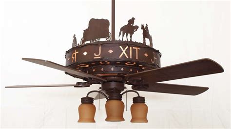 Shop for ceiling lights at cb2. Western Trails Ceiling Fan | Ceiling fan, Ceiling fan with ...