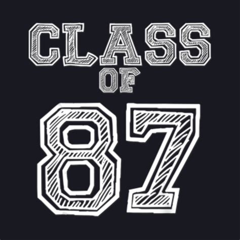 Class Of 87 T Shirt For Class Of 1987 Reunion Class Of 87 Baseball