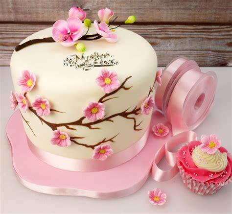 A deep chocolate cake with a liquid chocolate center. How To Make A Cherry Blossom Mother's Day Cake | Cake Craft World News