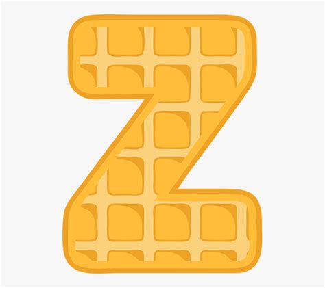 Z Alphabet Waffle Letter Typography Text Font Waffle Alphabet Z