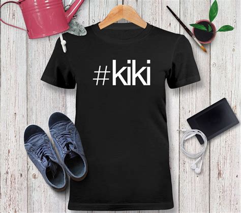 hashtag kiki bold text tshirt unisex adult kiki shirt female etsy