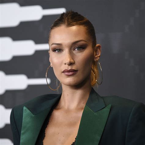 supermodel bella hadid puts on eye popping display going braless in sheer top photo