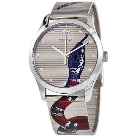 本物の Snake Gucci G Timeless Small 腕時計 正規品 Ya1264076 アナログ時計 色・サイズを選択シルバー