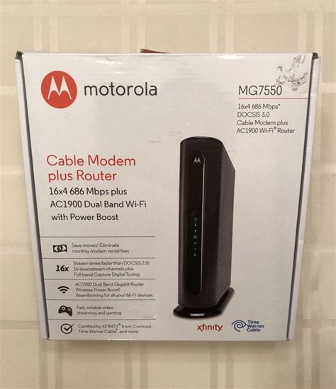 Motorola Mg7550 Ac1900 Wifi Modem Router Combo For Sale In Lynnwood Wa
