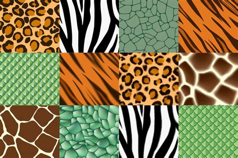 Animal Print Seamless Pattern Pack Background Graphics Creative Market