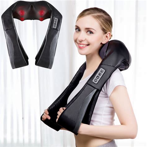 Neck And Shoulder Massager With Heat And Sleeves Pillow