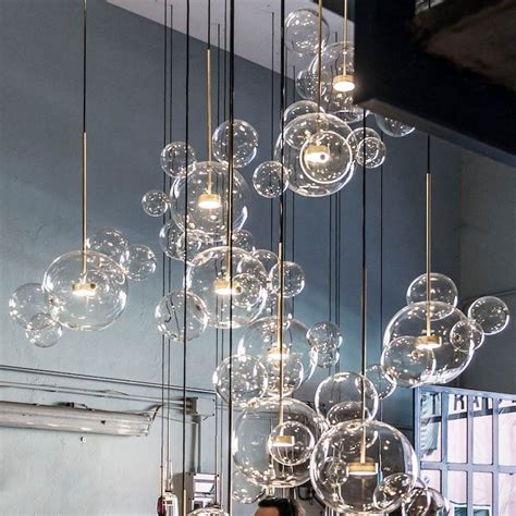 Bolle Bubble Pendant By Giopato Coombes ECC Hanging Lamp Modern Pendant Light Glass