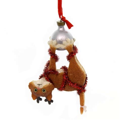 Holiday Ornaments Hanging Tight Cat Polyresin Gary Patterson 6000457