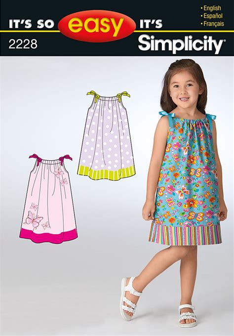 (Discontinued) Simplicity Sewing Pattern 2228 - It's So Easy Child's Dresses | Sewing Patterns ...