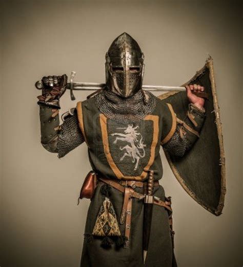 Medieval Knight With A Sword Stock Photo 15599718 Medieval Ages