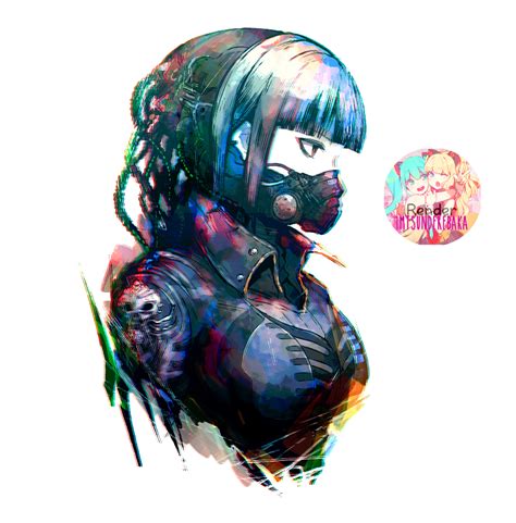 Render 5 By Imtsunderebaka On Deviantart Cyberpunk Art Gas Mask Art Anime Gas Mask