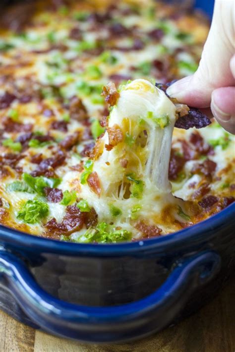 Cheesy Bacon Jalapeno Dip Is Warm Spicy And Loaded With Your Favorite