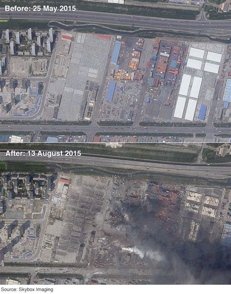 China Explosions Fires Still Burning After Tianjin Blasts Bbc News