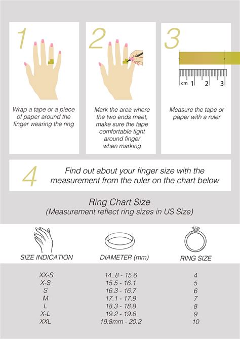 Ring 27 Printable Pandora Ring Size Chart Images