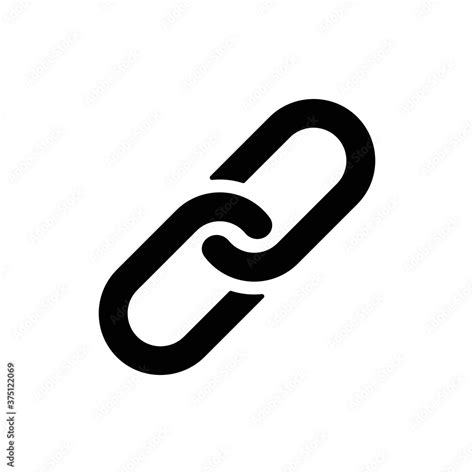 Chain Link Icon Vector Link Icon Hyperlink Chain Symbol Chain