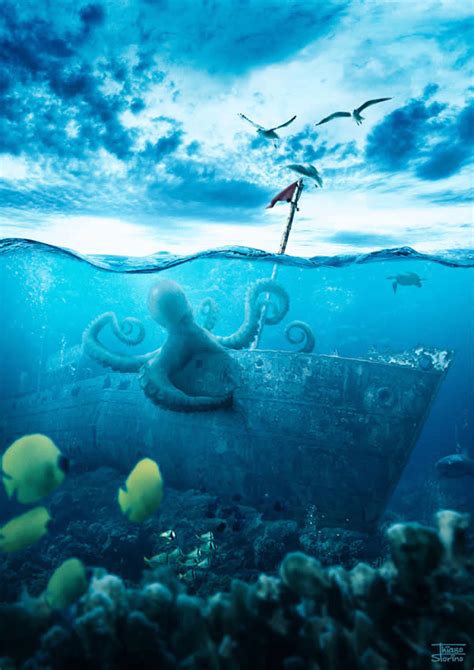Create A Realistic Underwater Scene In Photoshop