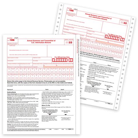 1096 Tax Forms Summary And Transmittal Of 1099 Discounttaxforms