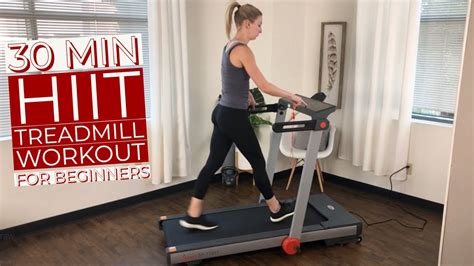 30 Minute Hiit Treadmill Workout For Beginners Youtube