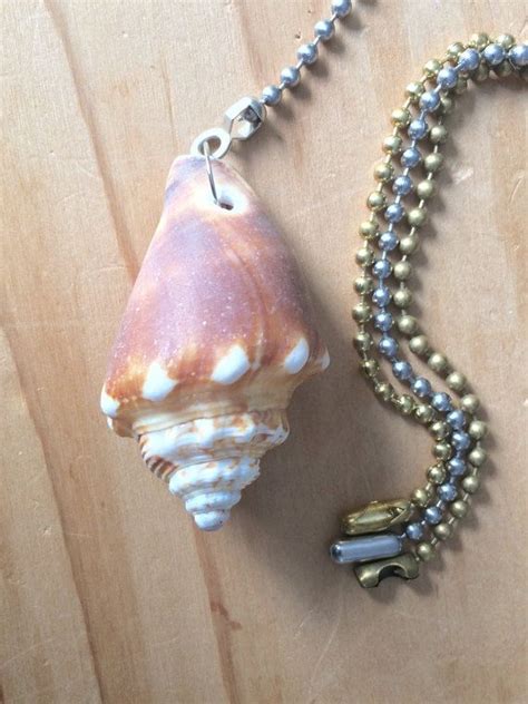 Sea Shell Light Pull Ceiling Fan Pull Decorative Ball Chain Etsy