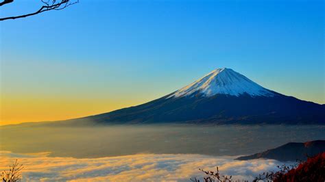 1366x768 Resolution Mount Fuji Sea Sunrise 1366x768 Resolution