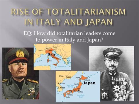 Ppt Rise Of Totalitarianism In Italy And Japan Powerpoint