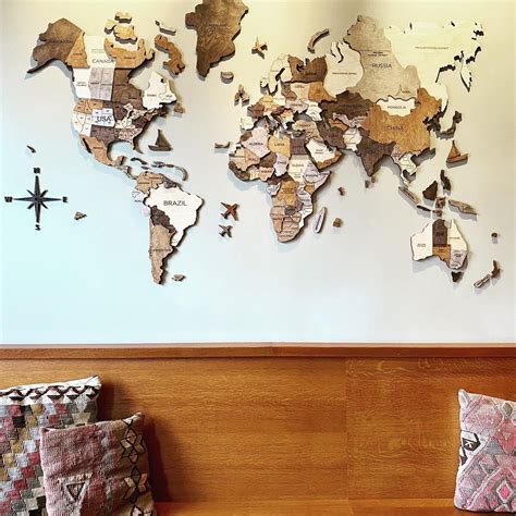 Large Wood Wall Map Wall Maps Wood Wall Tasting Room