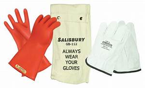 Salisbury Red Electrical Glove Kit Natural Rubber 00 Class Size 9