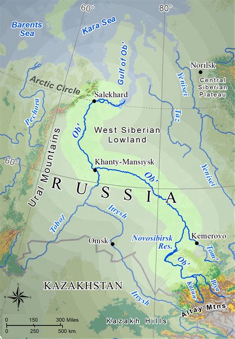 Russian Domain Physical Geography Siberian Rivers The Western